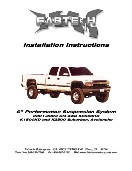 Installation Manual